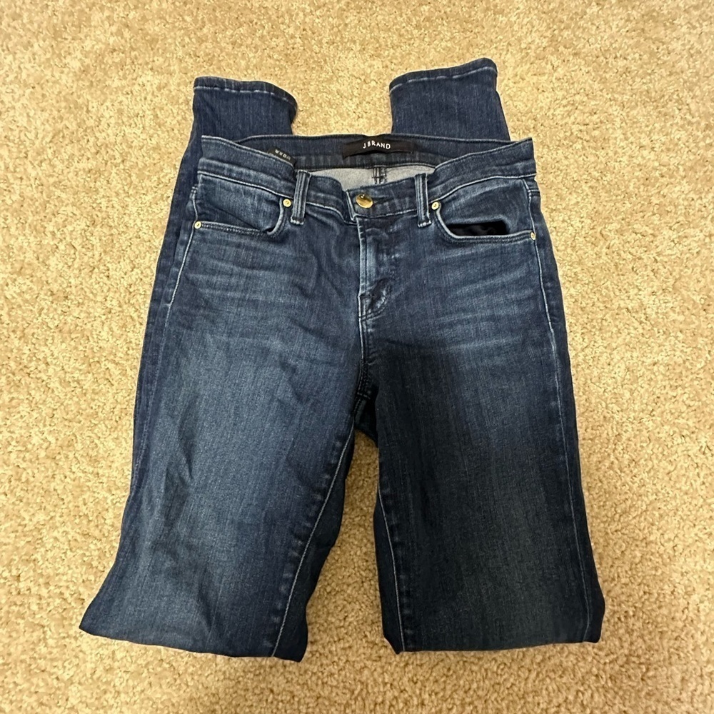 J Brand Womens Super Skinny Fix Leg Jeans Size 25 Dark Wash Stretch